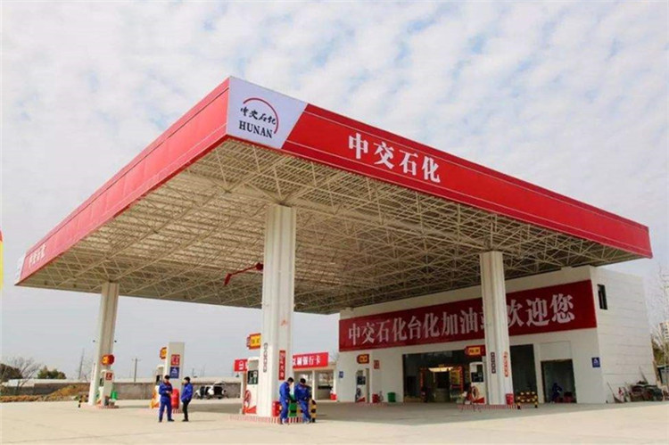 武汉加油站钢结构网架案例6
